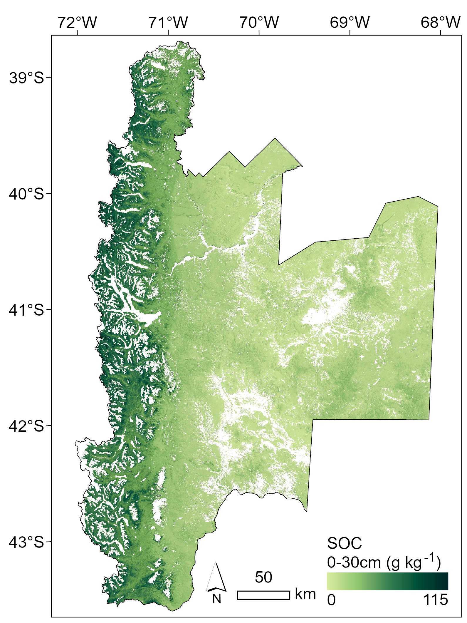 Estimación de contenido de Carbono Orgánico del Suelo en el noroeste de Patagonia